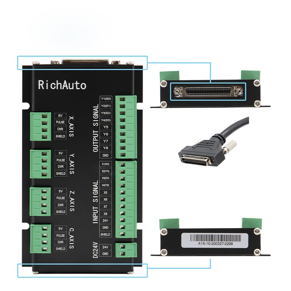 Controlador RichAuto DSP A11 DSP versión en inglés utilizado para máquina enrutadora CNC