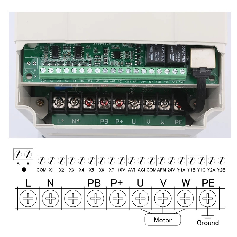 MEJOR Inversor VFD 3.0kw Unidad de conversión de frecuencia Inversor de 220V Salida trifásica para control de velocidad del motor del husillo del enrutador CNC