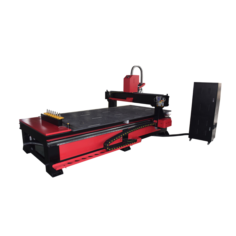 Enrutador CNC ATC lineal para muebles de madera con cambiador automático de herramientas