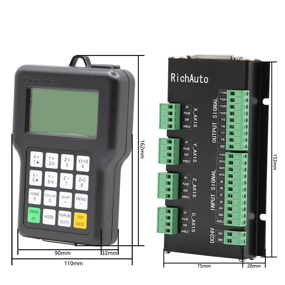 Controlador RichAuto DSP A11 DSP versión en inglés utilizado para máquina enrutadora CNC