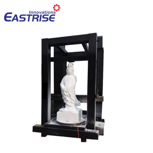 Máquina de talla CNC de piedra vertical de 4 ejes para columna, Buda, estatuas 